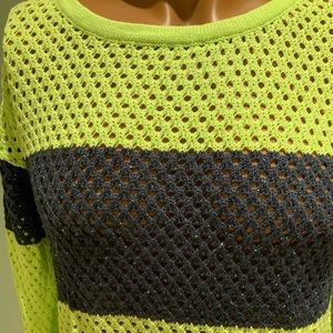 Lime/Navy Colorblock Sweater - Project